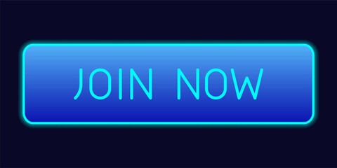 Neon CTA button: Join now.