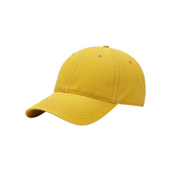 Fototapeta premium yellow baseball cap isolated on transparent background. baseball cap png