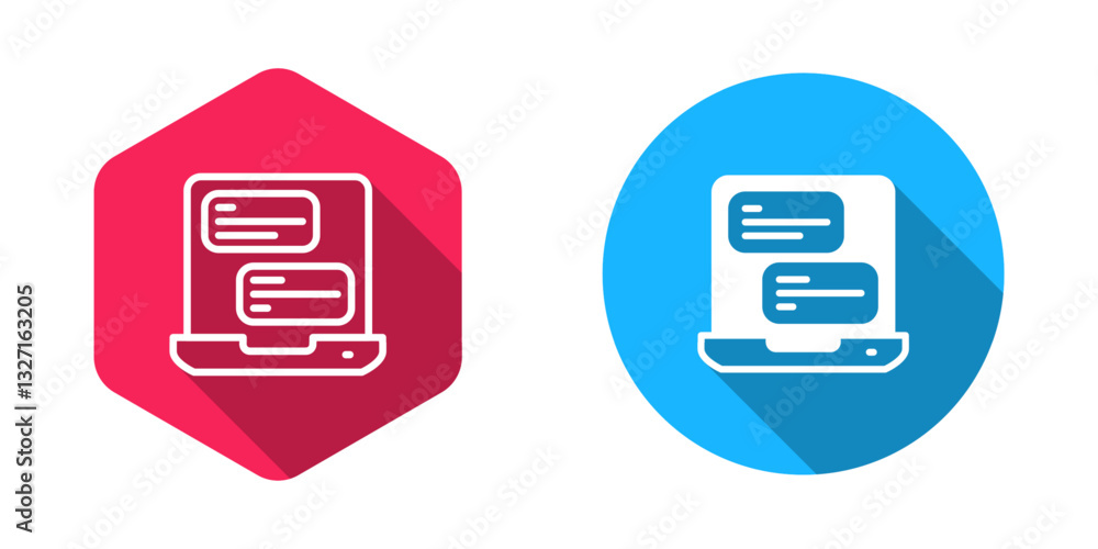 Poster filled and outline taxi mobile app icon isolated with long shadow background. mobile application tax