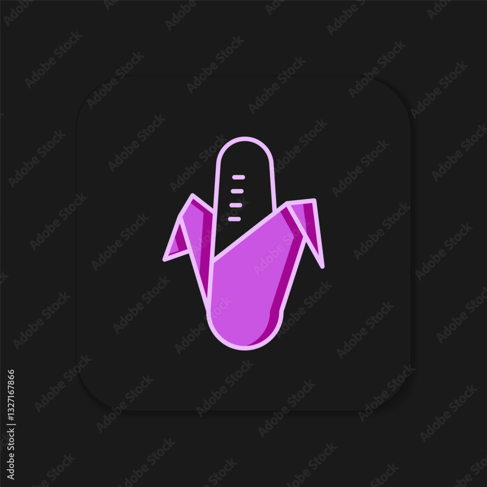 Poster filled outline corn icon isolated on black background. flat filled outline style with shadow. vector