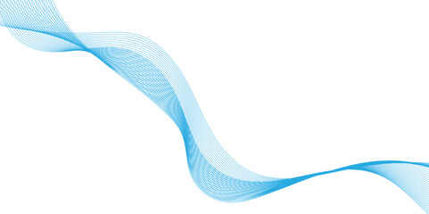 geometric abstract curved wave line on white background in unique style, abstract color gradient technology blend smooth wave lines, geometric abstract lines pattern or wavy stripes for business.