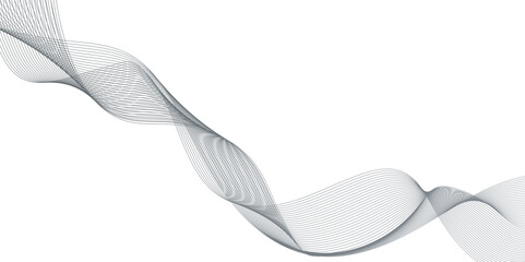 geometric abstract curved wave line on white background in unique style, abstract color gradient technology blend smooth wave lines, geometric abstract lines pattern or wavy stripes for business.
