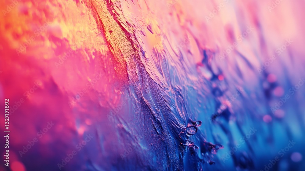 Poster dynamic and vibrant abstract blur with a rich gradient color palette