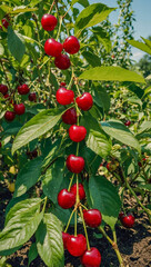 Obraz premium Cultivar cherry gummosis affecting plant health.