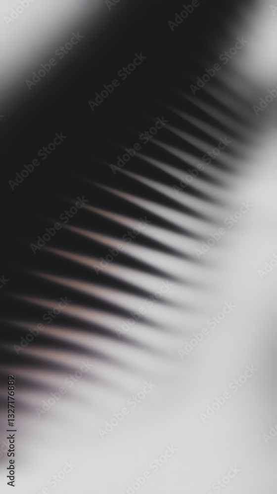Poster diagonal lines create abstract patterns of light and shadows