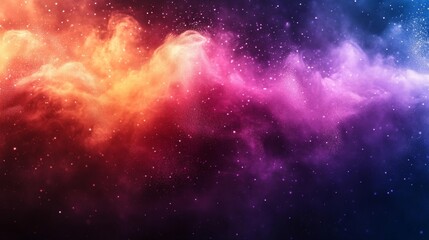 Obraz premium Gradient Background with Gulal Powder Blending for Holi. Generative AI