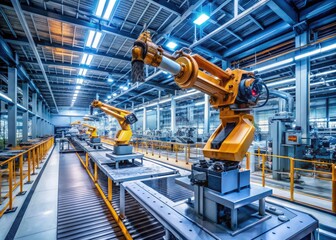 Robotic Arm Precision Factory Automation Industrial Technology AI Photography