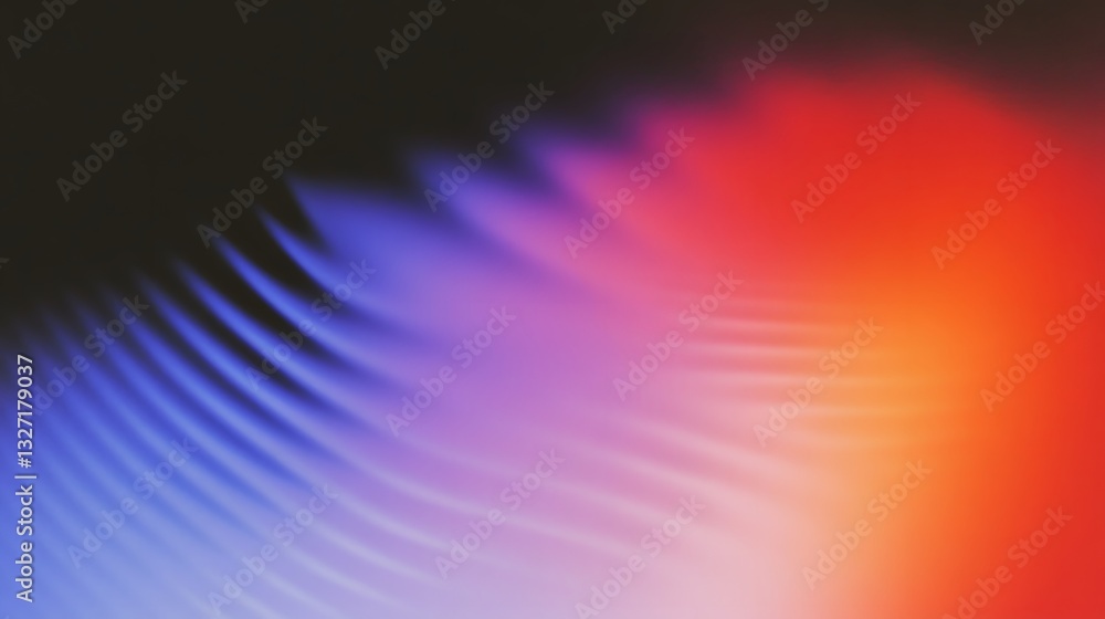 Poster abstract colorful blurred waves flow across a visual composition