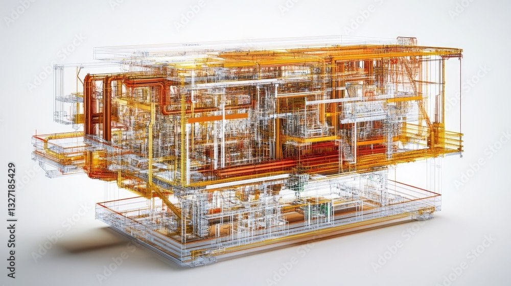 Poster a digital twin visualization of a biomass energy system, optimizing efficiency and output.