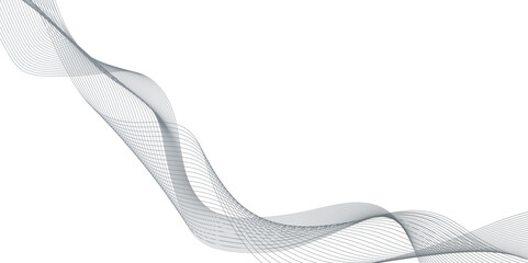 modern and dynamic curved geometric lines is arranging randomly, abstract wave melody lines on white background, technical wave flowing web science tech geometric curved and dynamic lines.