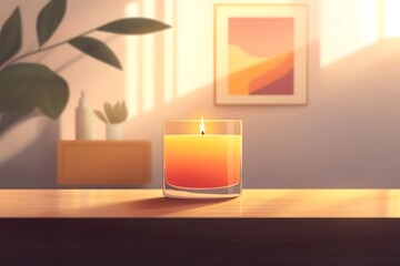 The halo of glass candles in modern living rooms