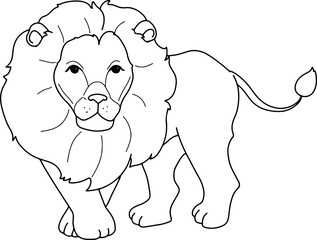 hand drawn lion
