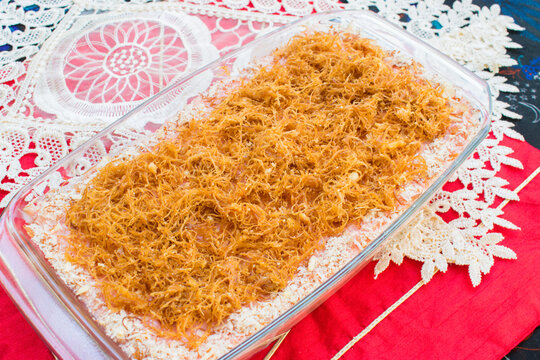 Delicious nawabi semai dessert in platter for eid party. 