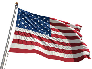A high-quality vector illustration of the United States flag, featuring the iconic stars and stripes.
