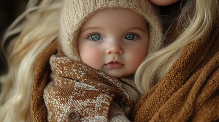 Tender Moments: A Baby's Serene Embrace