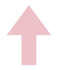 Fototapeta premium pink arrow isolated transparent background
