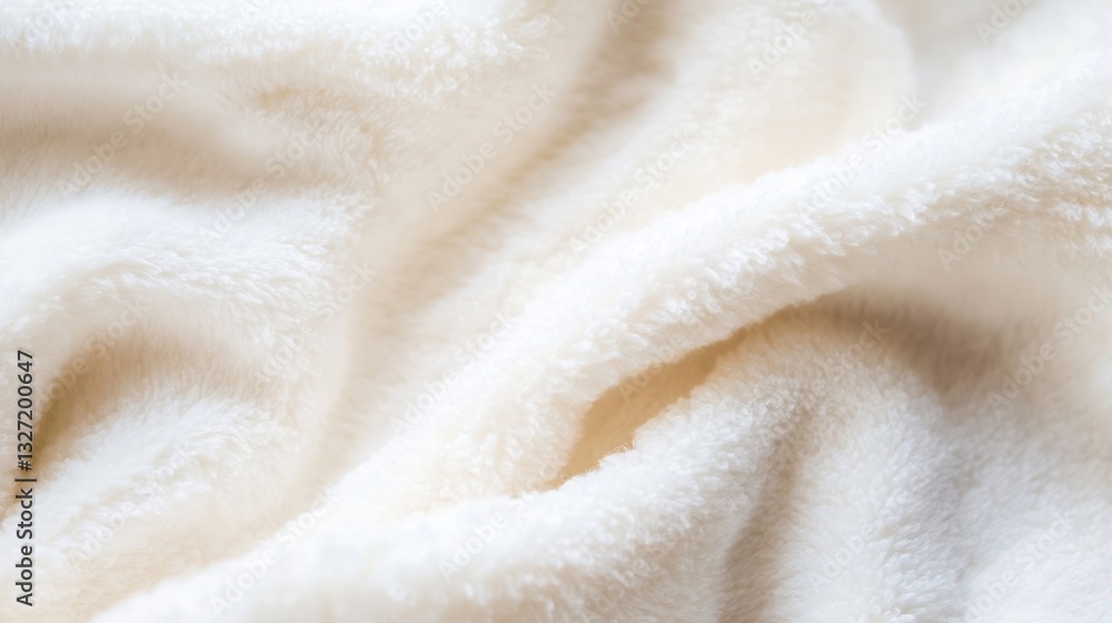 Poster soft creamy textured fabric draped elegantly in natural light : generative ai