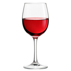  red wine glass isolated on white background