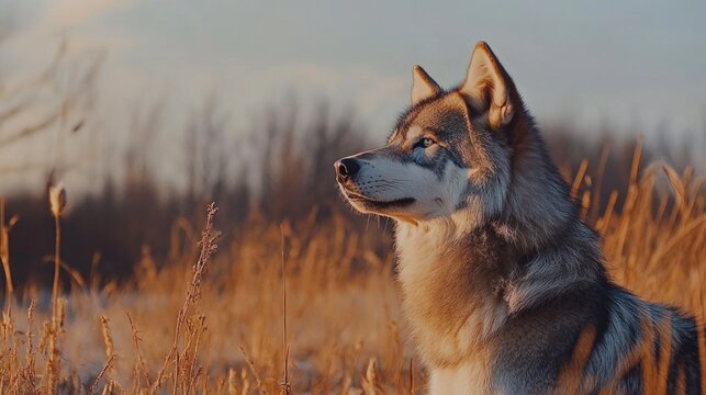 El Lobo y la Luna: Un Encuentro M&Atilde;&iexcl;gico en la Noche