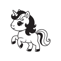 A cute cartoon illustration of farm animals including a horse, cow, dog, and cat in a playful design