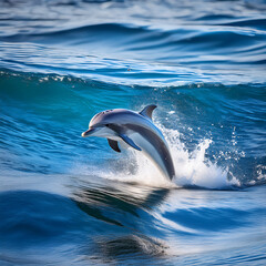 Fototapeta premium dauphin, poisson, sous-marin, mer, océan, eau, dauphin, animal, bleu, nage, marin, prédateur, récif, danger, gris, blanc, nature, pêche, nager, plongeant, faune, ailette, aqualung, tropical