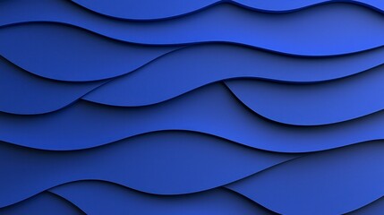 Fototapeta premium Abstract Layered Blue Wave Background Texture