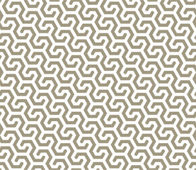 Seamless geometric hexagon pattern with a modern style