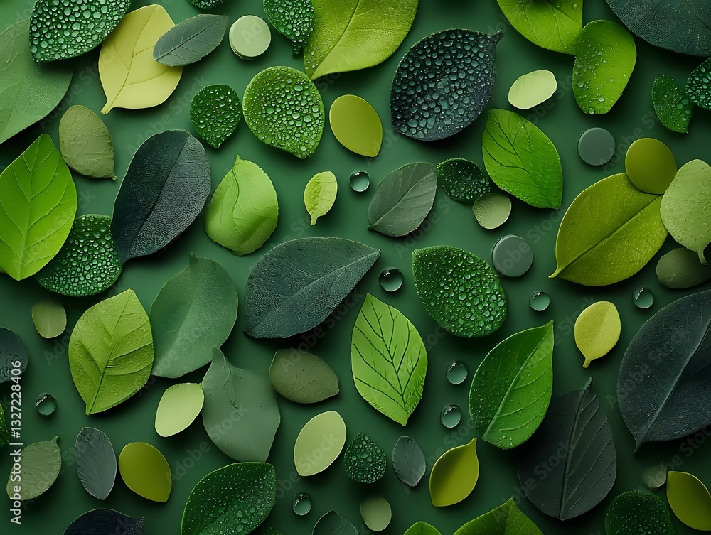 Poster mesmerizing microscopic chloroplasts unveiling the verdant tapestry of photosynthesis through a macr