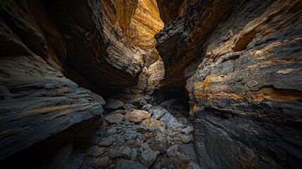 Exploring natural caves rocky landscape photography desert environment dramatic viewpoint adventure concept