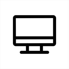 A simple and clean computer monitor icon.