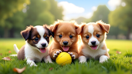 Puppy Party: A Joyful Gathering of Adorable Breeds