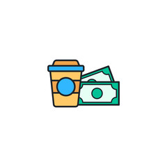 Paid Advertising icon symbol vector illustration isolated on white background