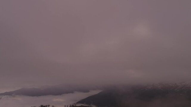 fog in the mountains