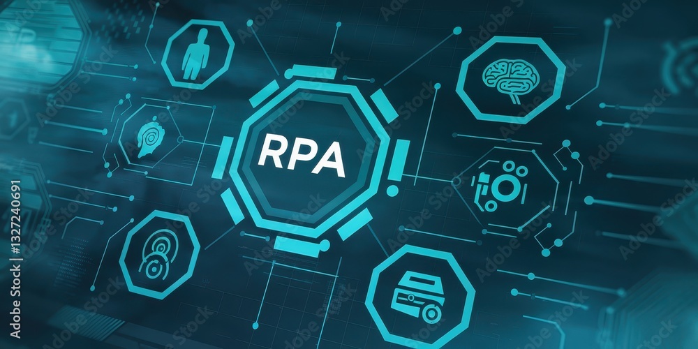 Poster robotic process automation: rpa technology and digital transformation