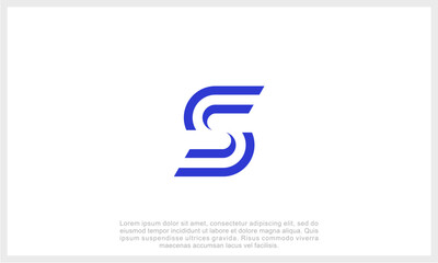 Letter S Logo Template Design Vector Illustration. Initial S Logo.	
