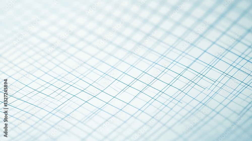 Aufkleber light blue grid pattern on white paper for background use