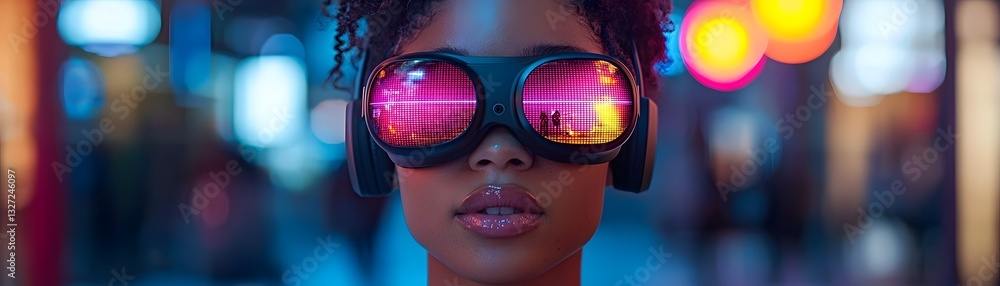Poster virtual reality engineering class constructing glowing bridges in real time futuristic classroom con
