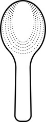 Non stick rice ladle Outline Vector