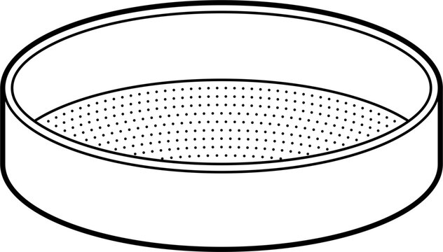 black and white sieve clip art preview
