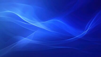 Abstract Blue Flowing Lines