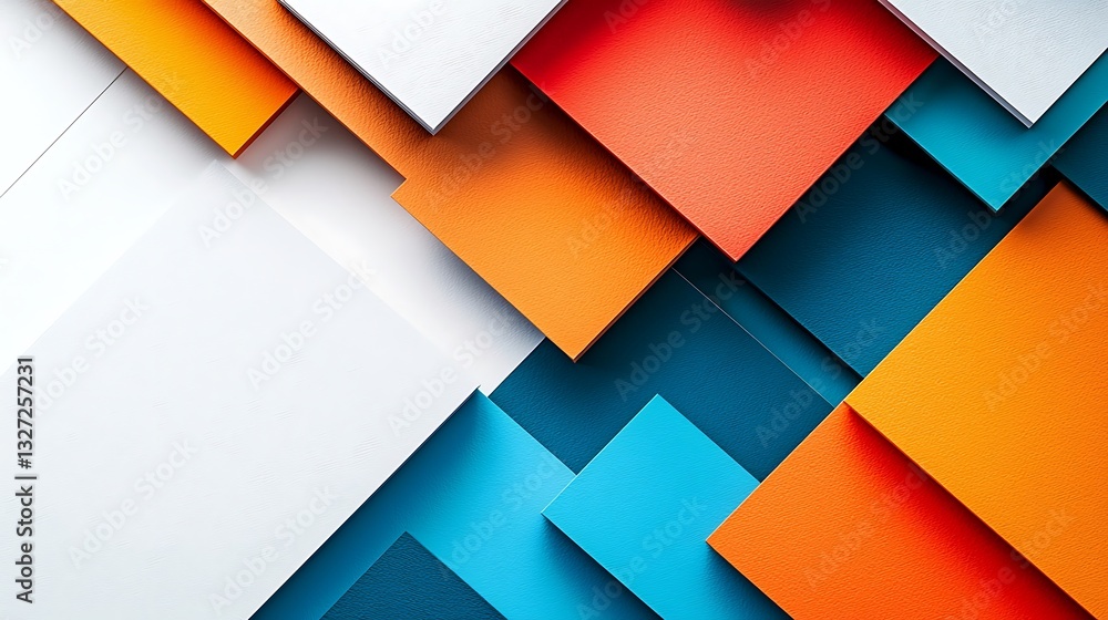 Poster abstract geometric shapes background design