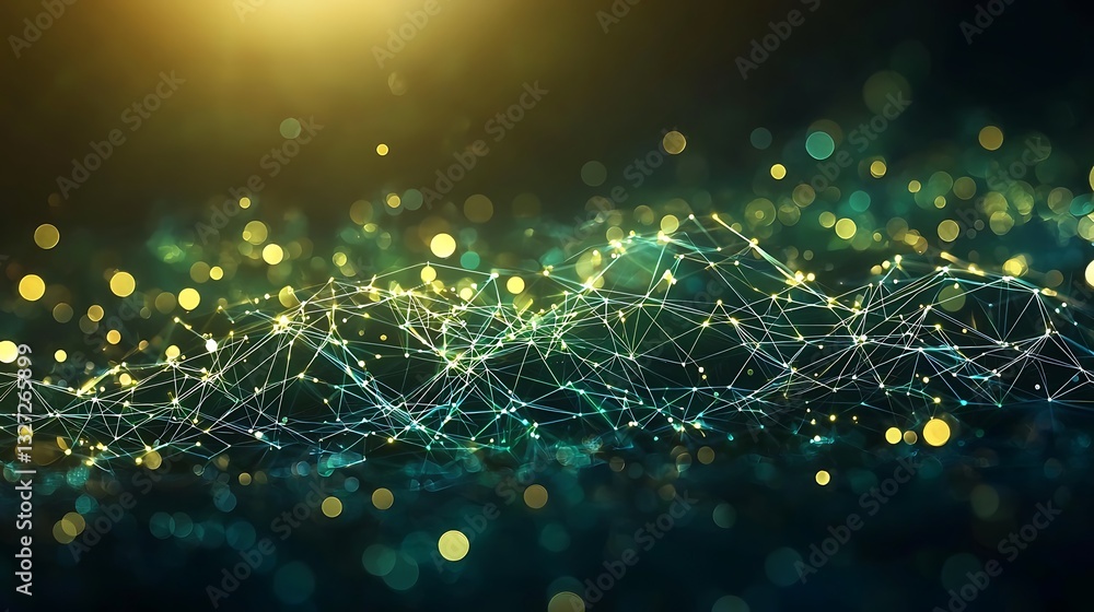 Poster abstract network connections background