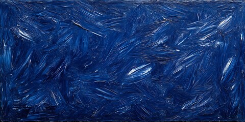 Obraz premium Abstract deep blue strokes with dynamic brushwork expressive oil painting