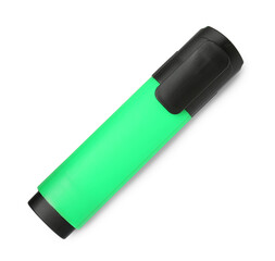 One highlighter isolated on white, top view