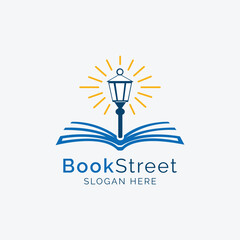 BookStreet Education Logo design vector