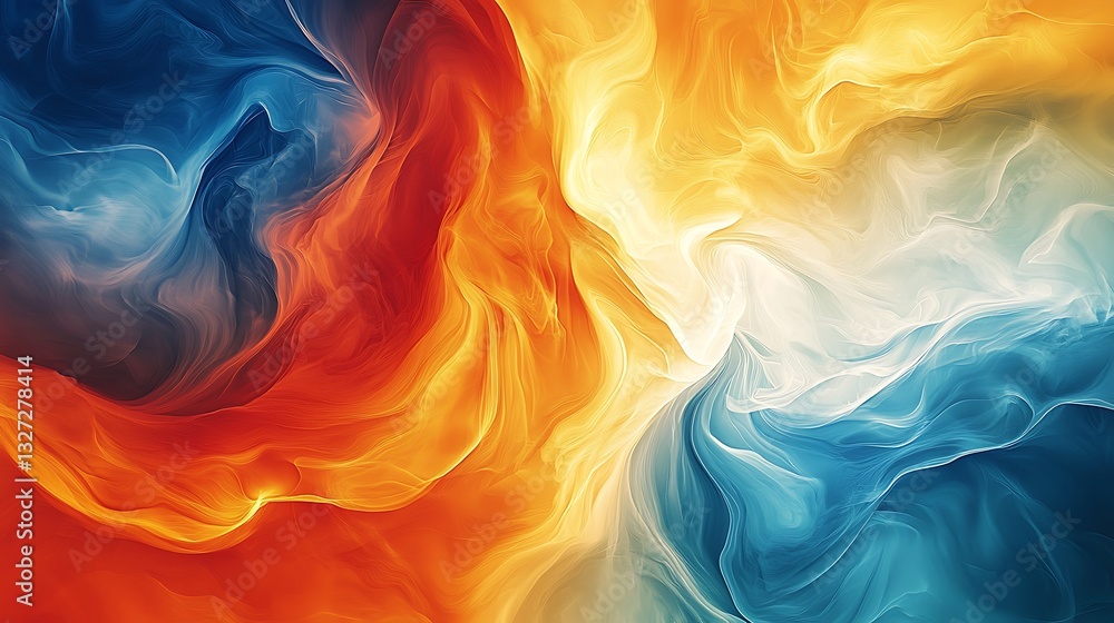 Poster abstract swirling color background