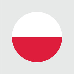 Poland Flag Sphere Vector