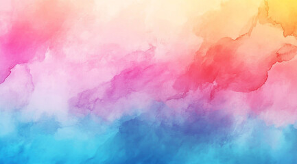Watercolor splash background with rainbow colors, vector illustration on white background,