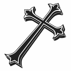 Cross Icon in Contemporary Design Style
