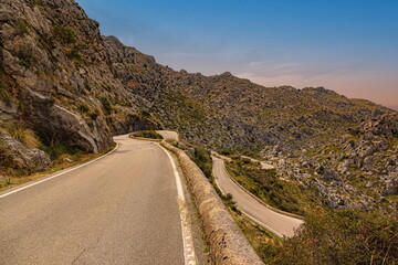 In den Kurven von Sa Calobra